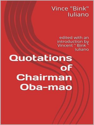 cover image of Quotations of Chairman Oba-mao